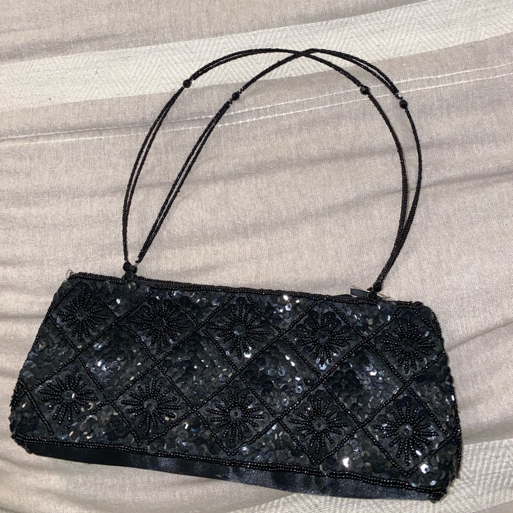 Black Vintage Ardene Beaded Bag